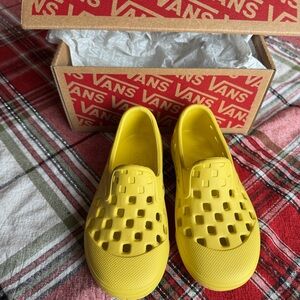 Vans Yellow Slip-On Shoes
